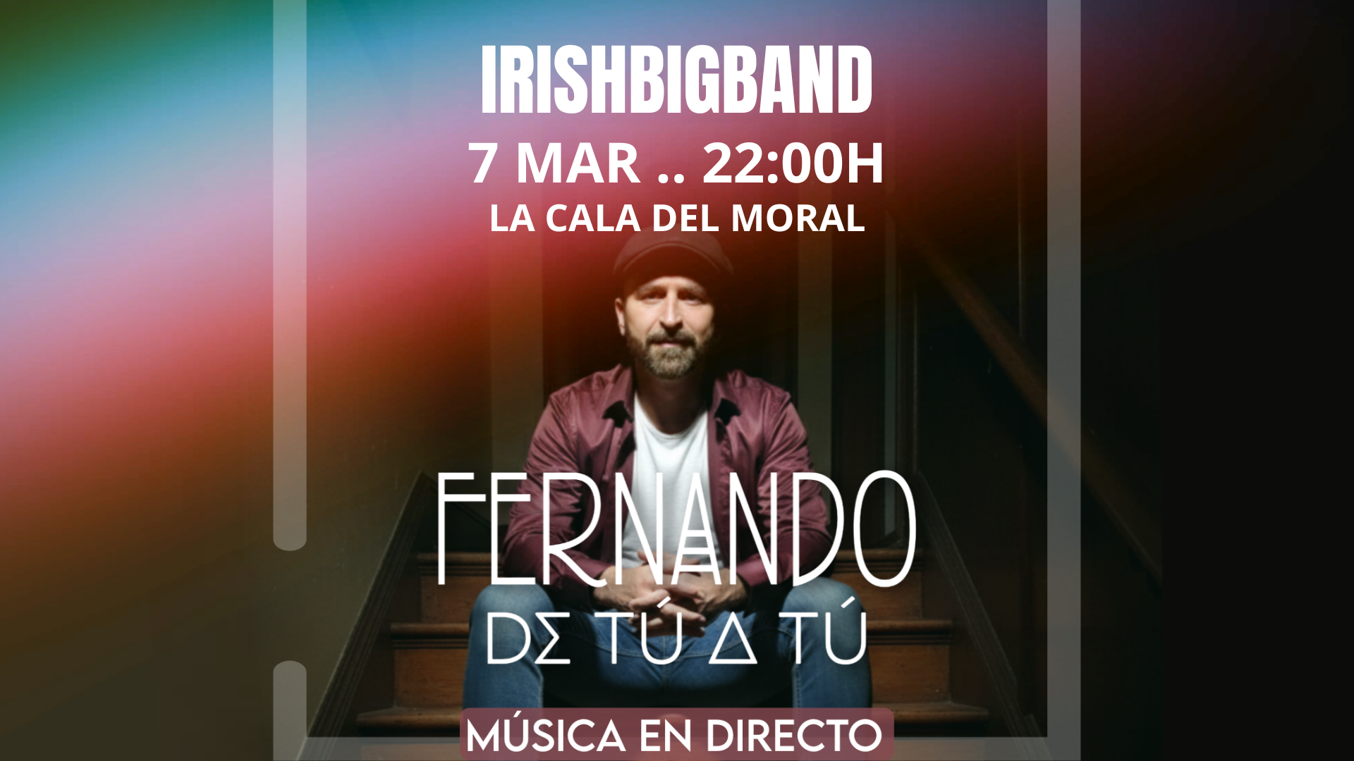 Fernando de Tú a Tú grupo de versiones en Irish Bigband La Cala del Moral