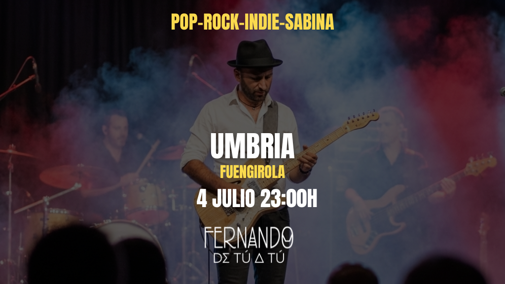 Fernando de Tú a Tú actuando como cantante en Málaga en el local Umbría de Fuengirola.